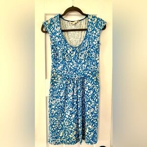 Boden cap sleeve blue dress size 4p